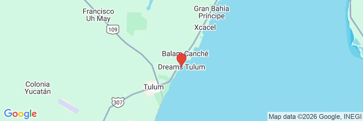 Na mape · Dreams Tulum Resort & Spa