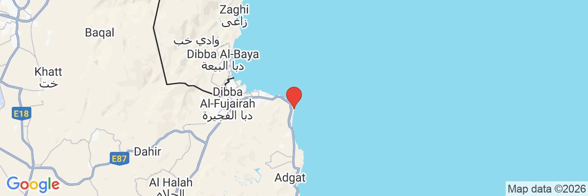 Na mape · Hotel Fairmont Fujairah Beach Resort