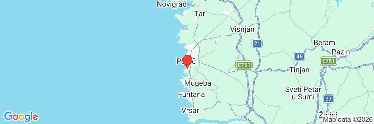 Na mape · Sunny Poreč by Valamar