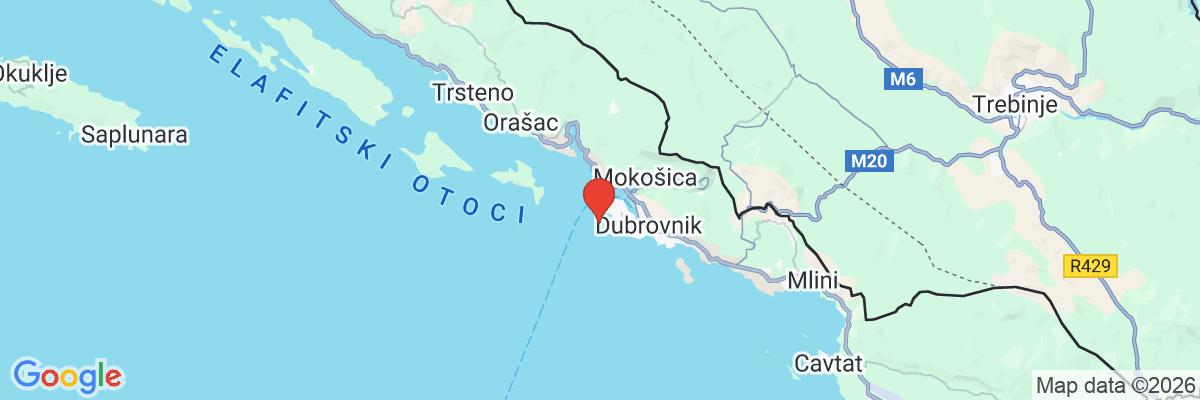 Na mape · Dubrovnik Palace