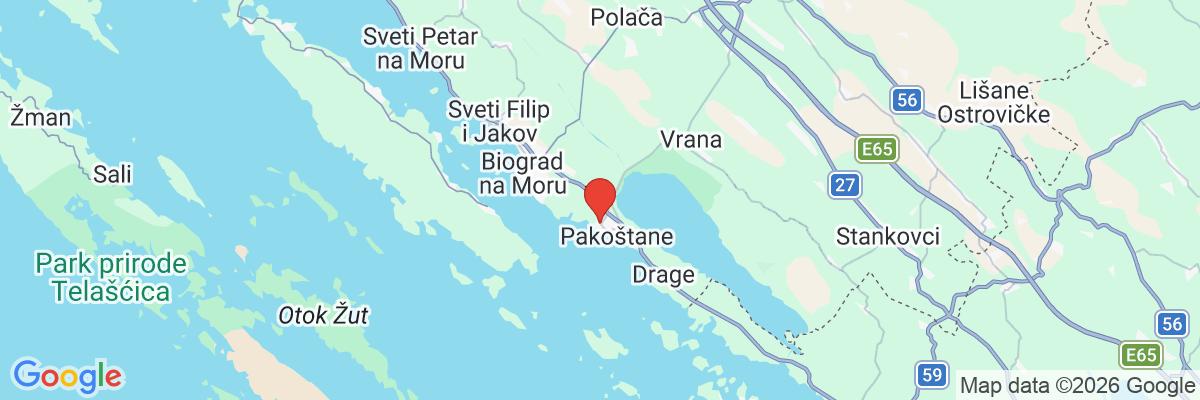 Na mape · Pine Beach Pakostane