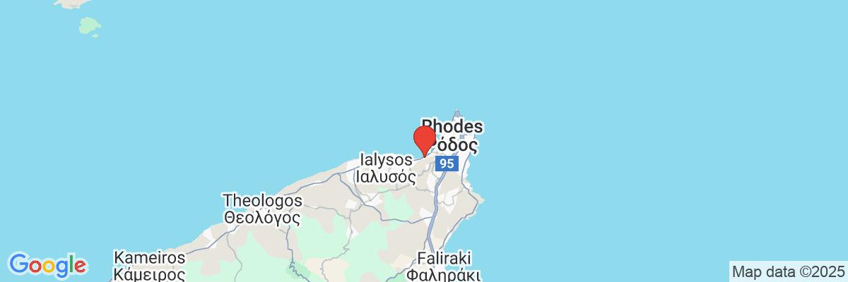 Na mape · Hotel Elite Suites by Rhodes Bay
