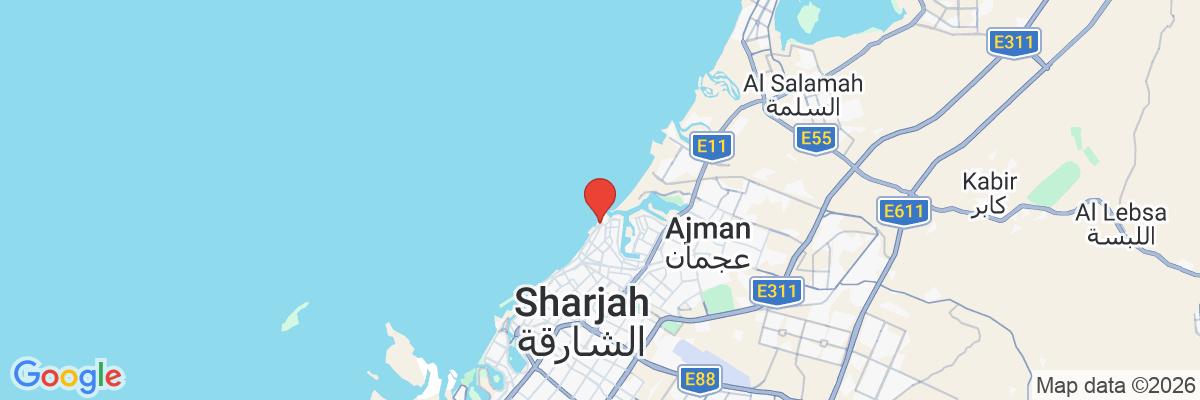 Na mape · Fairmont Ajman