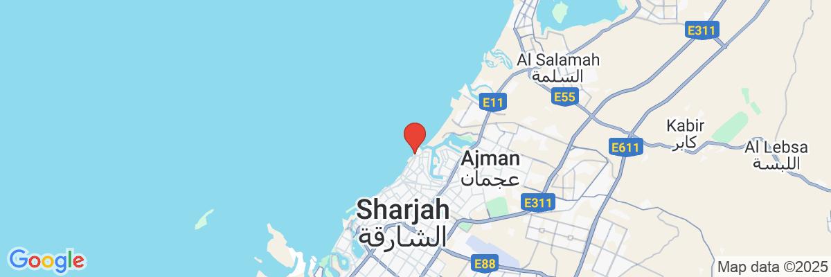 Na mape · Hotel Fairmont Ajman