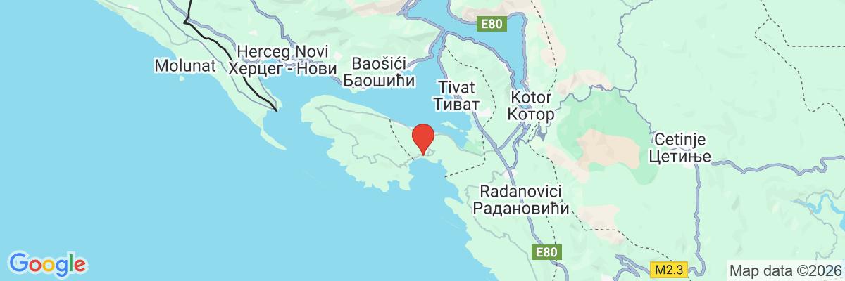 Na mape · The Chedi Luštica Bay