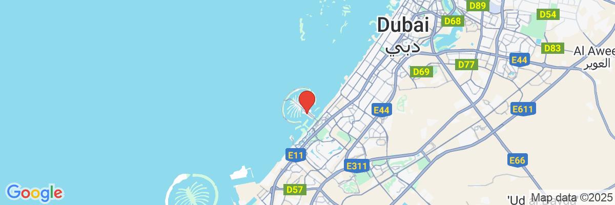 Na mape · Hotel Radisson Beach Resort Palm Jumeirah Dubai