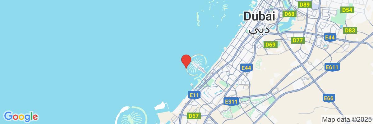 Na mape · Hotel Raffles The Palm Dubai *****