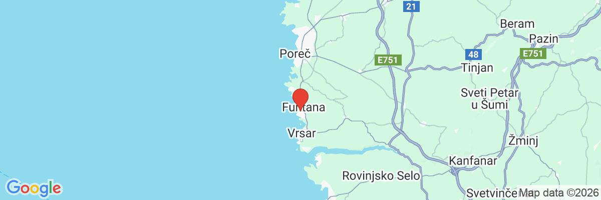 Na mape · Hotel Funtana