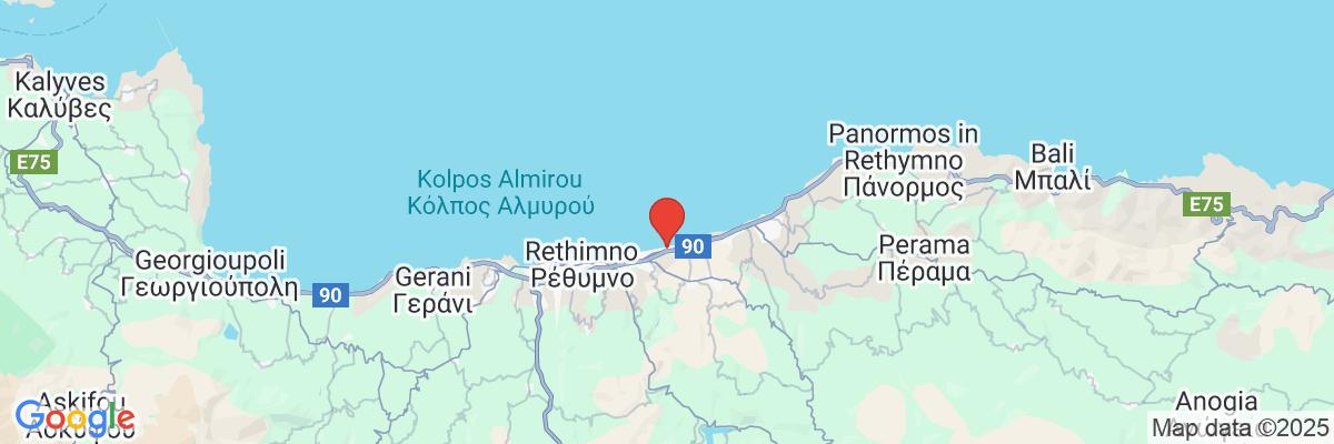 Na mape · Hotel Aquila Rithymna Beach