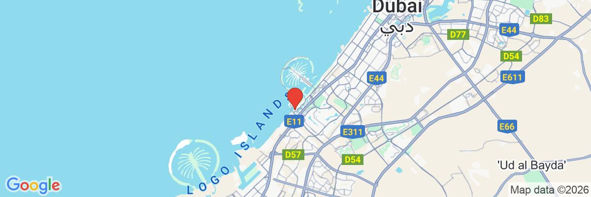 Na mape · Hotel Sheraton Jumeirah Beach Resort