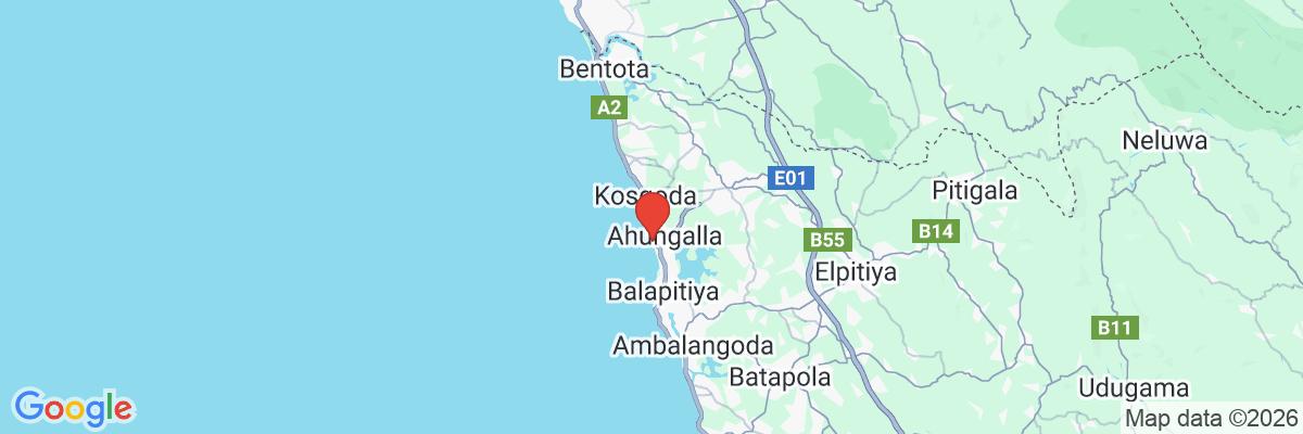 Na mape · Riu Sri Lanka