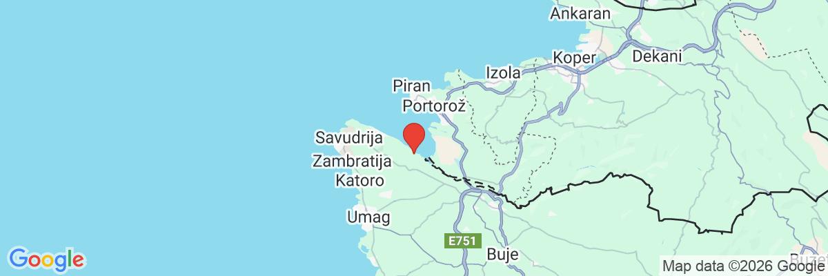 Na mape · Apartmány Kanegra Plava Laguna