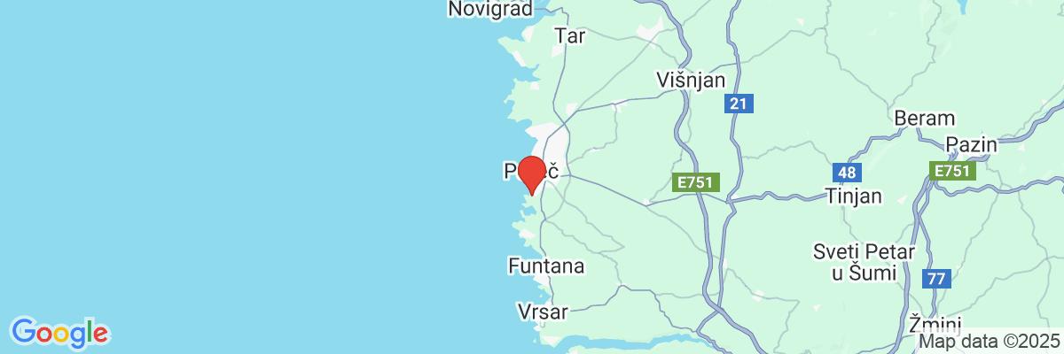 Na mape · Hotel Mediteran Plava Laguna