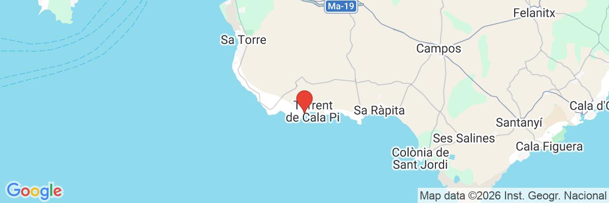 Na mape · Ona Cala Pi Club