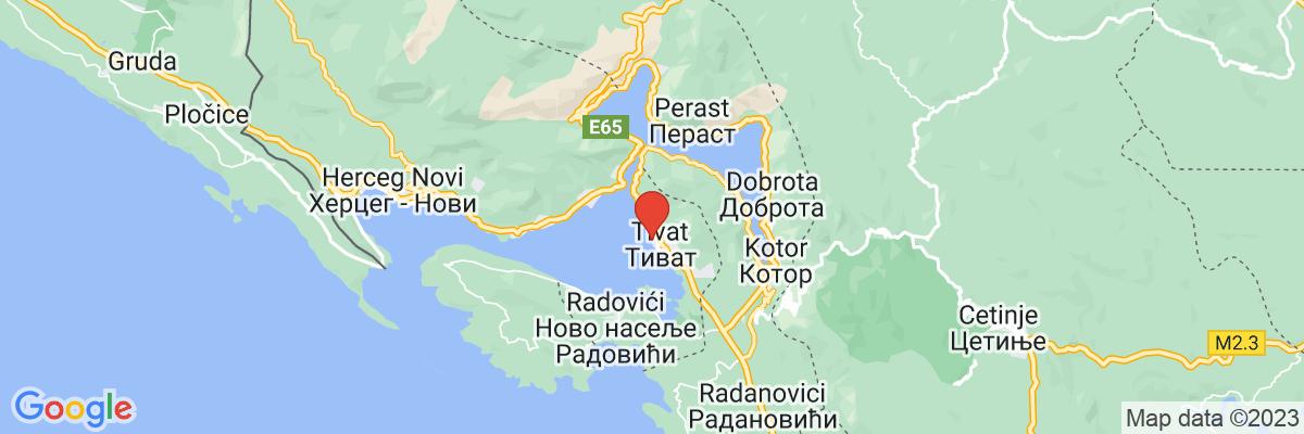 Na mape · Regent Porto Montenegro