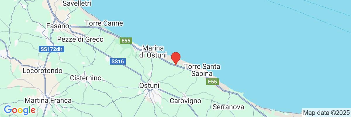 Na mape · Grandhotel Masseria Santa Lucia