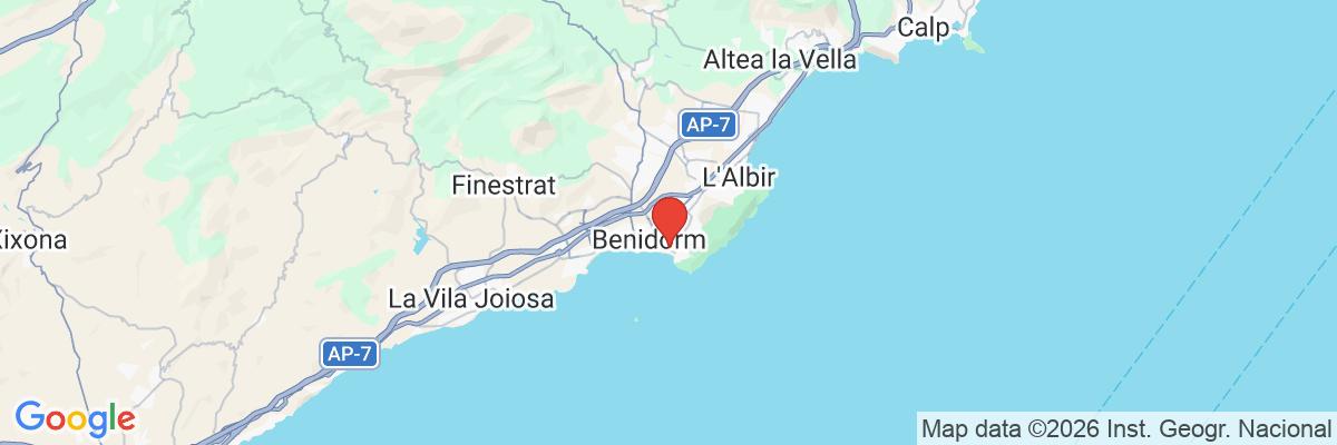 Na mape · Flash Hotel Benidorm