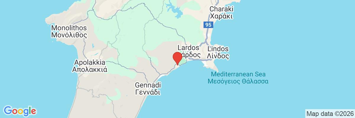 Na mape · Hotel Aulūs Lindos Rhodes, Curio Collection by Hilton