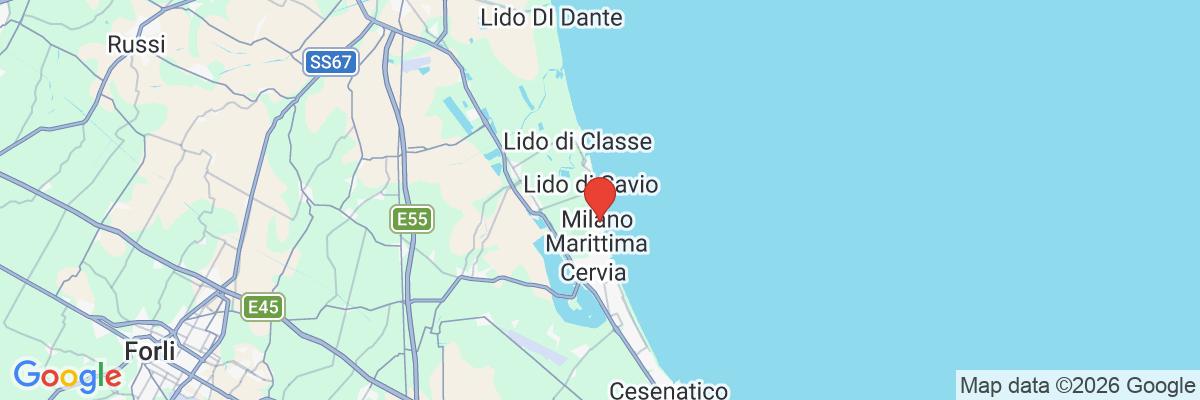 Na mape · Waldorf Milano Marittima