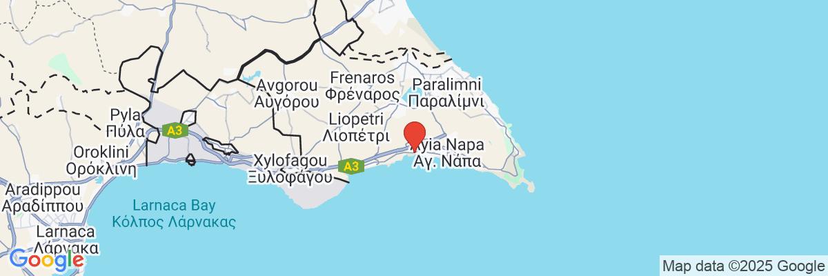 Na mape · Hotel Vassos Nissi Plage