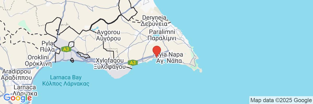 Na mape · Hotel Vassos Nissi Plage