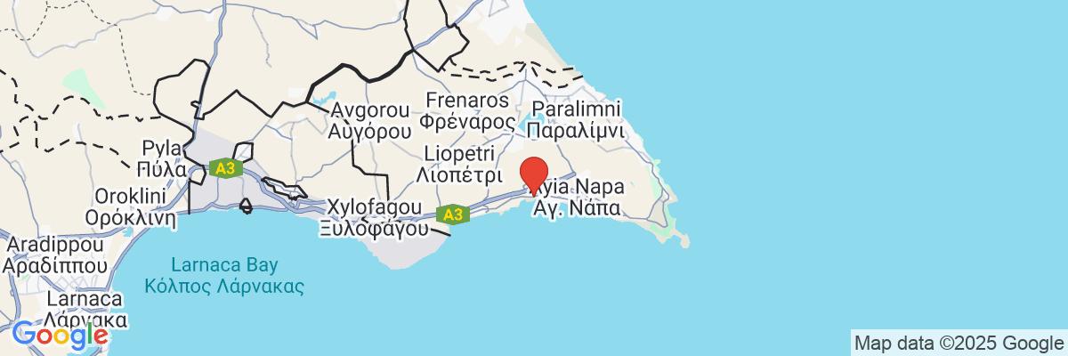 Na mape · Vassos Nissi Plage Hotel