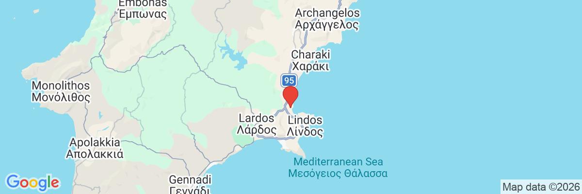 Na mape · Hotel Lindos Royal