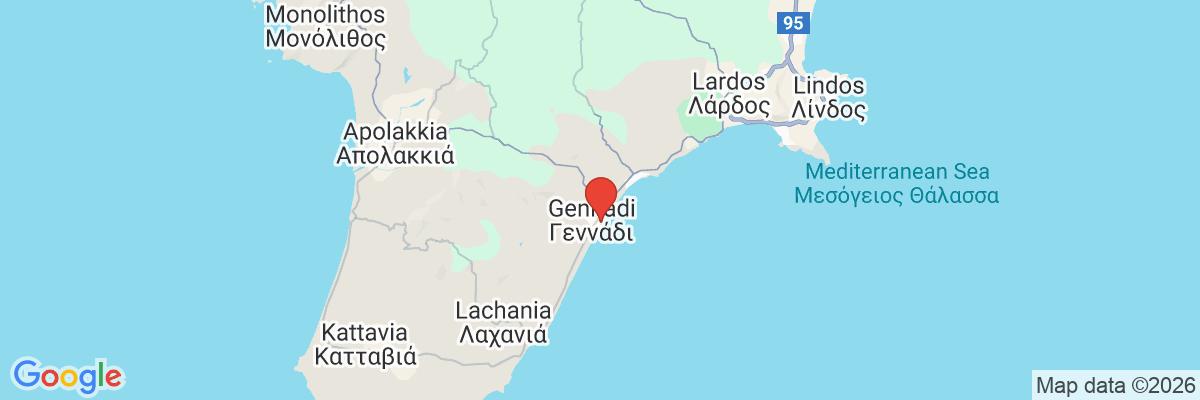 Na mape · Hotel Gennadi Seaside Resort