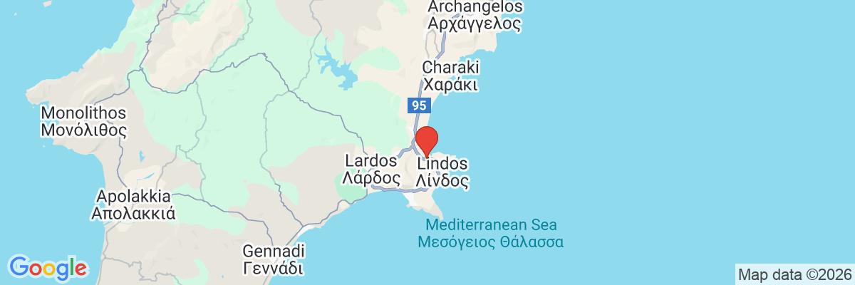Na mape · Hotel Lindos Mare