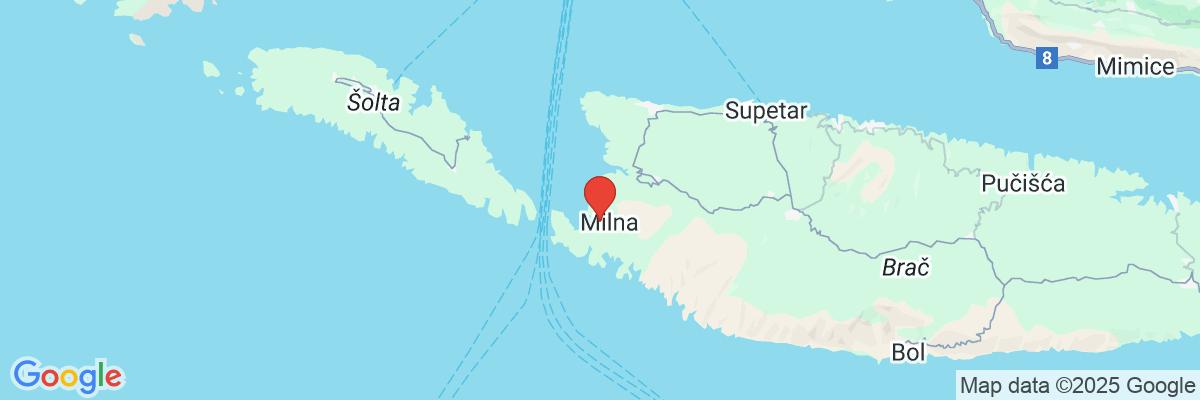 Na mape · Hotel Milna Osam Adults only