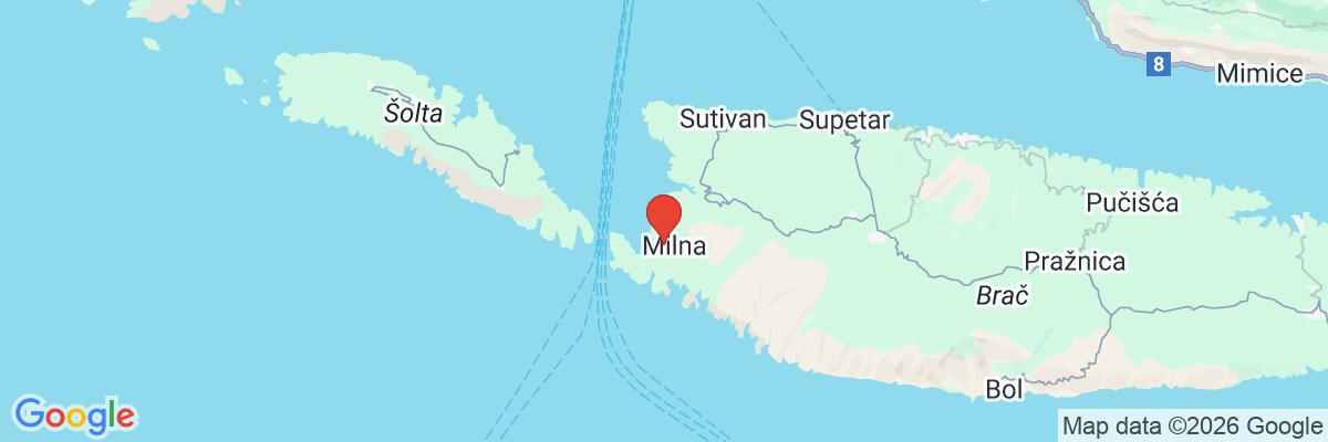 Na mape · Hotel Milna Osam Adults only