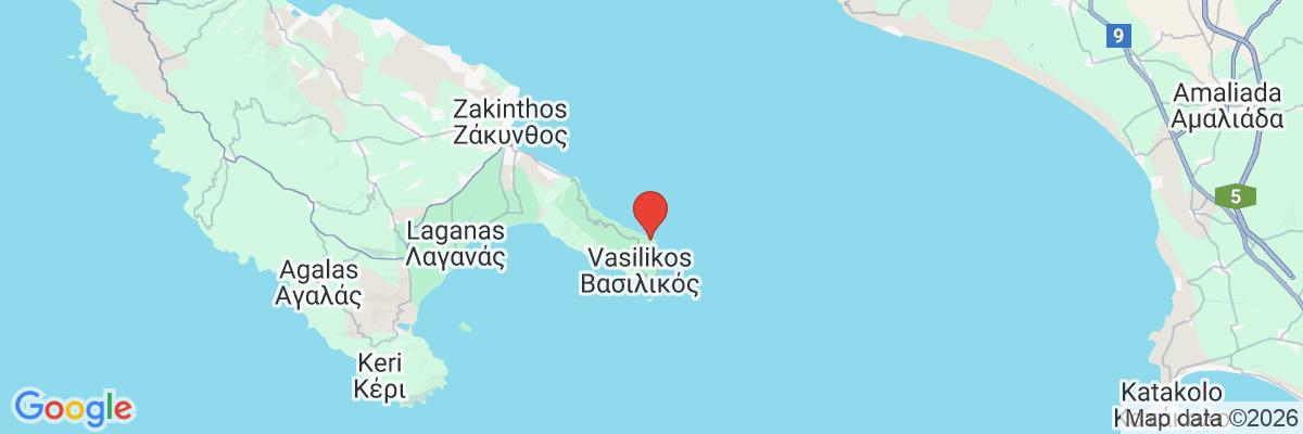 Na mape · Hotel Vasilikos Beach