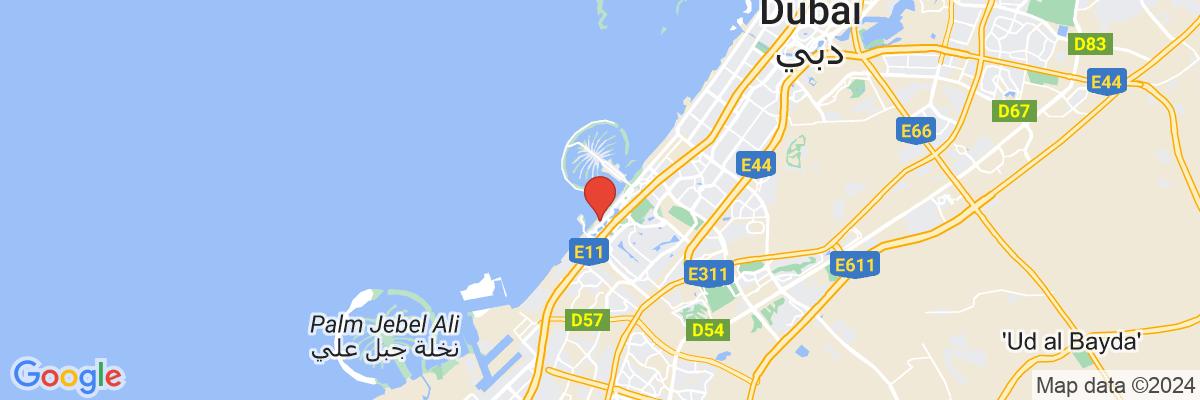 Na mape · Hilton Dubai The Walk