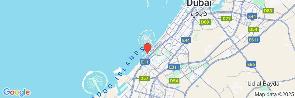 Na mape · Hilton Dubai The Walk