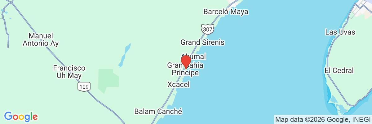 Na mape · Bahia Principe Grand Tulum