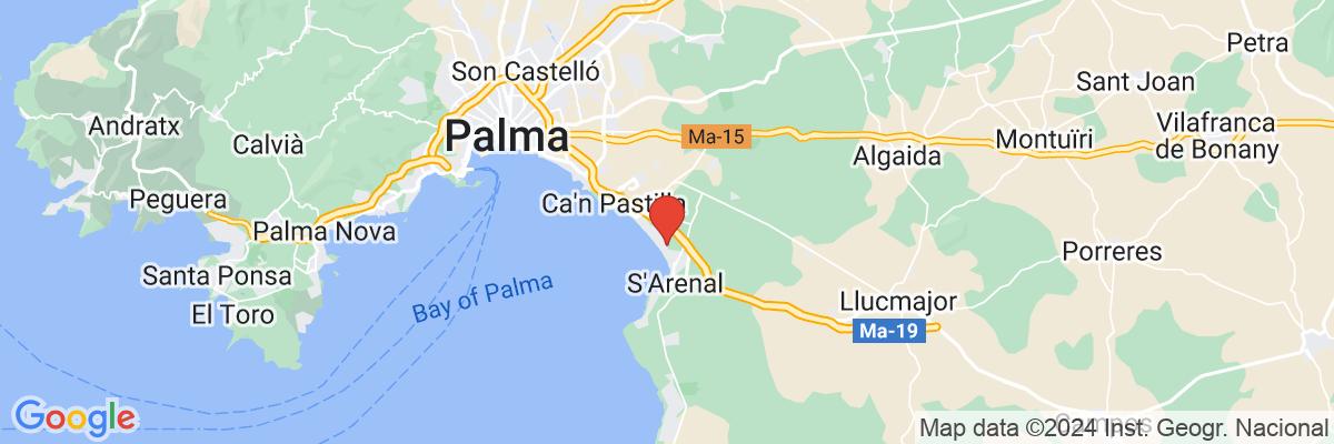 Na mape · Hotel Occidental Playa de Palma