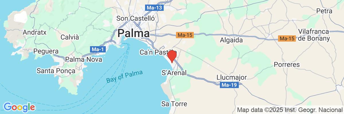 Na mape · Hotel Occidental Playa de Palma