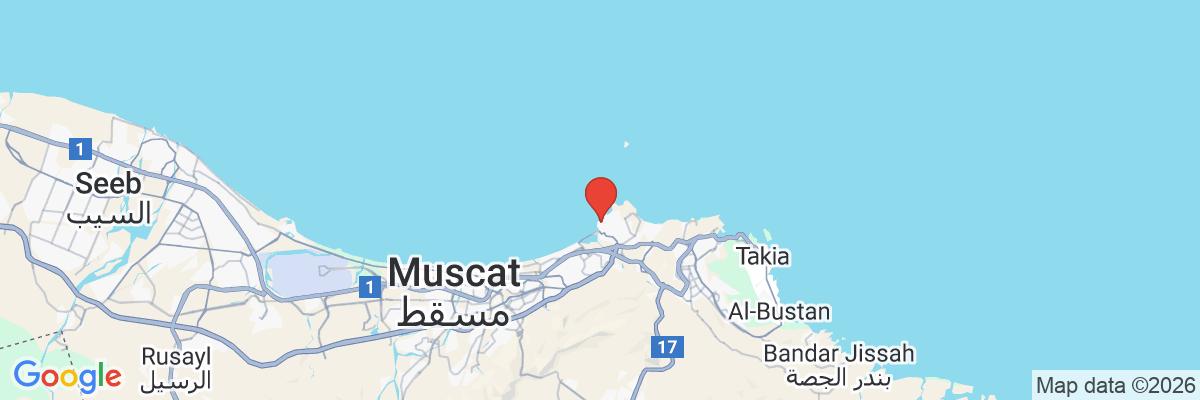 Na mape · Hotel Crowne Plaza Muscat