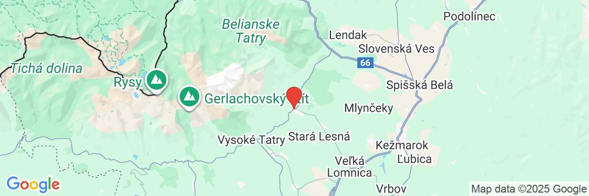 Na mape · Hotel Lomnica