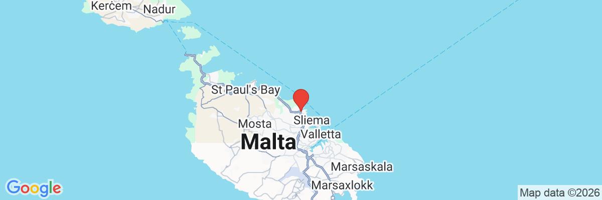 Na mape · Hyatt Centric Malta