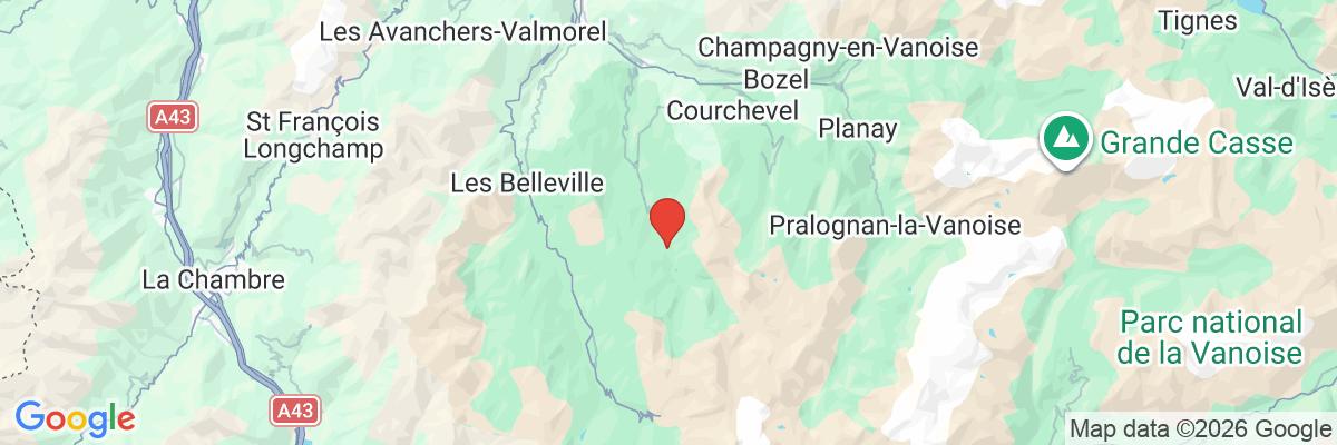 Na mape · Hotel Mont Vallon Meribel