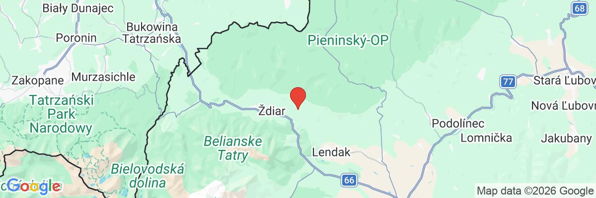 Na mape · Grand Hotel Bachledka Strachan