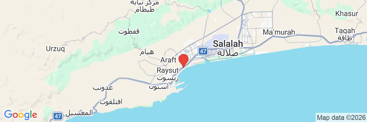 Na mape · Hotel Rixos Salalah