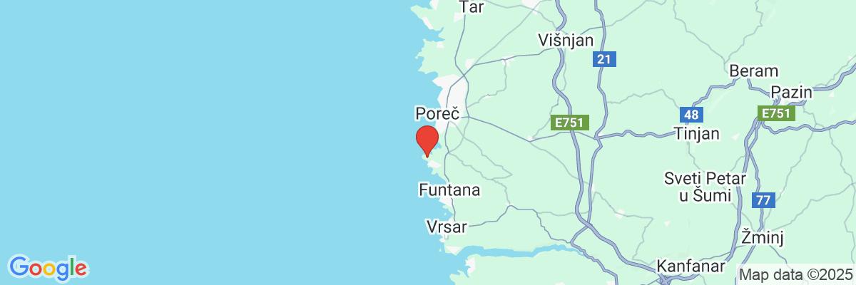 Na mape · Hotel Delfin Plava Laguna