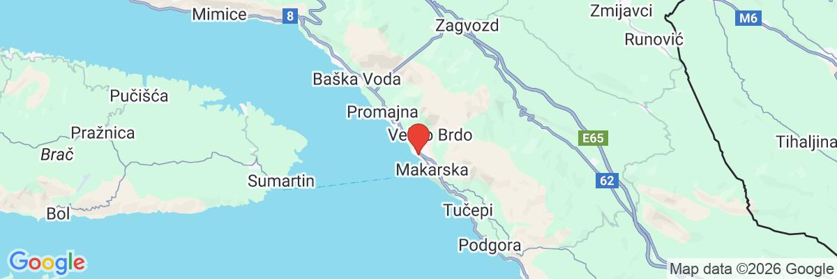 Na mape · Hotel Biokovka