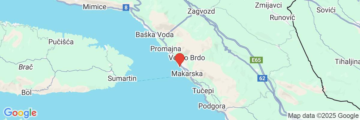 Na mape · Sunny Makarska by Valamar