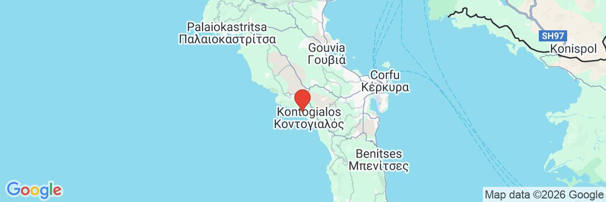 Na mape · Hotel Domes of Corfu, Autograph Collection