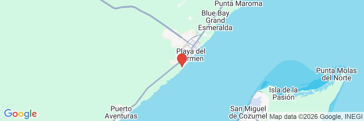 Na mape · Sandos Playacar Beach Resort