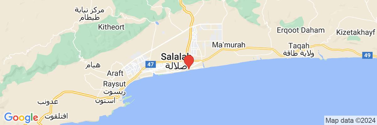 Na mape · Hotel Al Baleed Resort Salalah By Anantara
