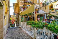 Taormina a Isola Bella, Sicília